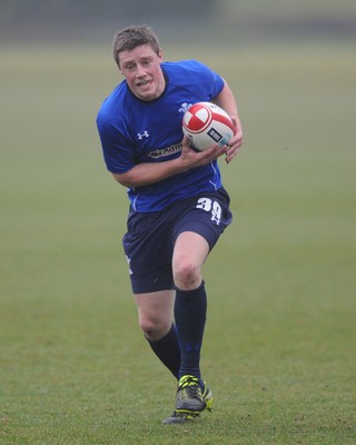 25.01.11 - Wales Rugby Training - Rhys Priestland during training. 