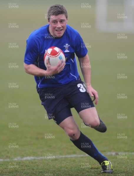 25.01.11 - Wales Rugby Training - Rhys Priestland during training. 
