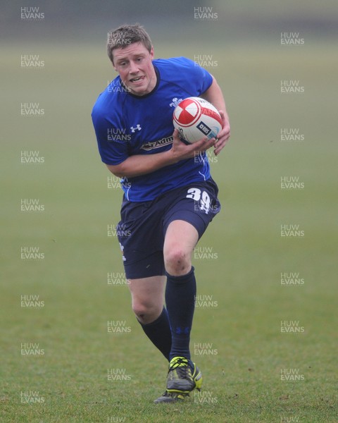 25.01.11 - Wales Rugby Training - Rhys Priestland during training. 