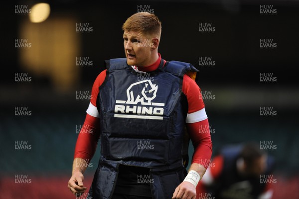 250113 - Wales Rugby Training -Andrew Coombs during training