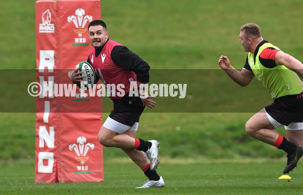 250122 - Wales Rugby Training - Ellis Jenkins during training