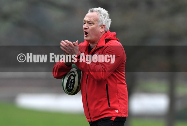 250122 - Wales Rugby Training - Paul Stridgeon during training