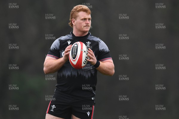 250123 - Wales Rugby Training - Bradley Roberts during training