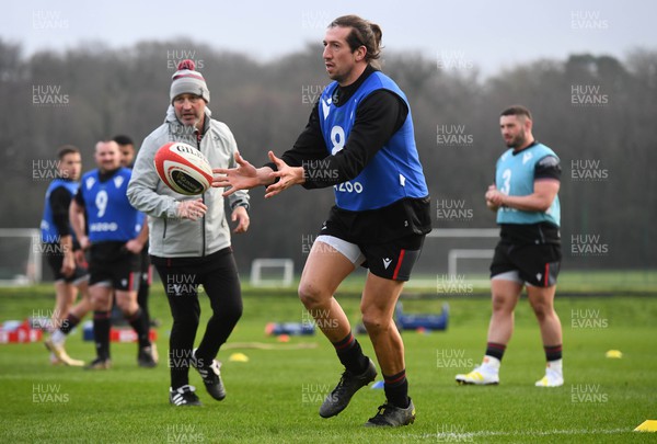 250123 - Wales Rugby Training - Justin Tipuric during training