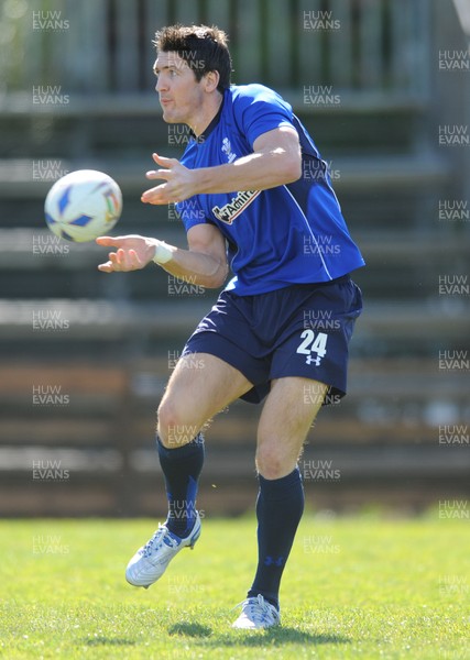 24.02.11 - Wales Rugby Training - James Hook during training. 