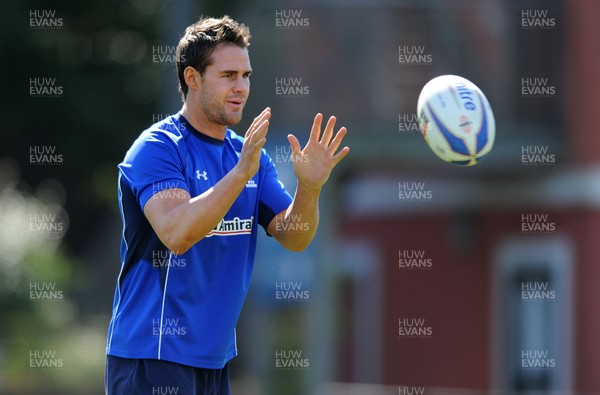 24.02.11 - Wales Rugby Training - Lee Byrne during training. 