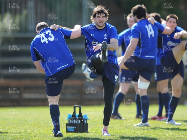 24.02.11 - Wales Rugby Training - Mike Phillips during training. 