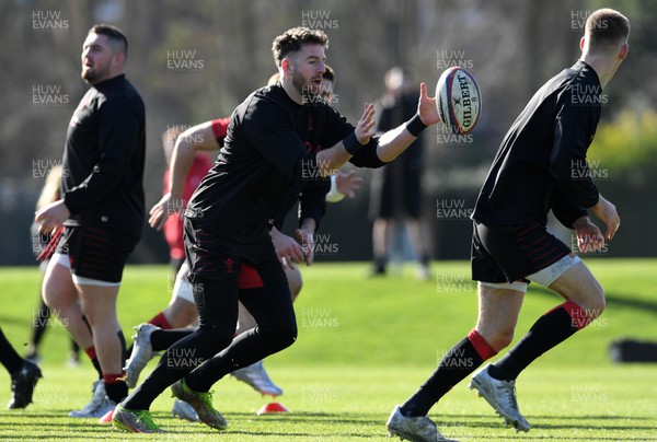 250222 - Wales Rugby Training - Alex Cuthbert during training