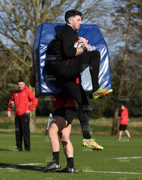 250222 - Wales Rugby Training - Alex Cuthbert during training