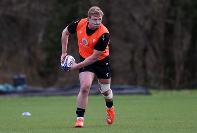 250225 - Wales Rugby Training during the fallow week - Jac Morgan during training