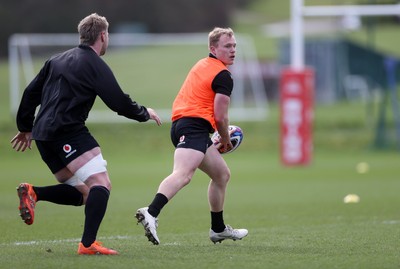 250225 - Wales Rugby Training during the fallow week - Blair Murray during training