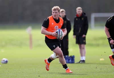 250225 - Wales Rugby Training during the fallow week - Jac Morgan during training