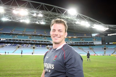 25.05.07  Wales rugby on Tour to Australia Matthew Rees at the Telstra Stadium in Sydney 