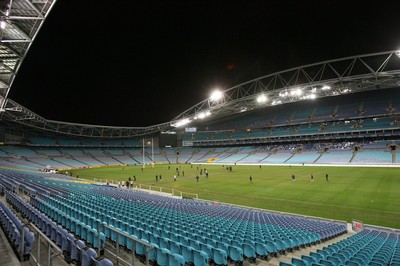 25.05.07  Wales rugby on Tour to Australia The Welsh Team have a runout at the Telstra Stadium in Sydney 