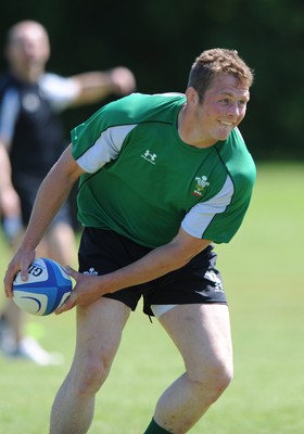 25.05.09 - Wales Rugby Training - Dafydd Jones in action during training. 