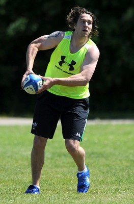 25.05.09 - Wales Rugby Training - Ryan Jones in action during training. 