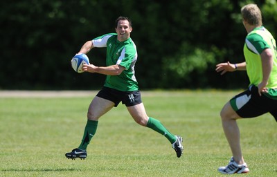 25.05.09 - Wales Rugby Training - Gareth Cooper in action during training. 