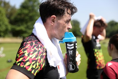 250626 - Wales Rugby Training ahead of their game against the Barbarians at Twickenham on Saturday - Tom Rogers during training