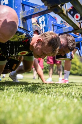 250626 - Wales Rugby Training ahead of their game against the Barbarians at Twickenham on Saturday - Dewi Lake during training