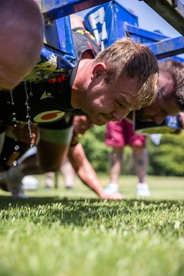 250626 - Wales Rugby Training ahead of their game against the Barbarians at Twickenham on Saturday - Dewi Lake during training