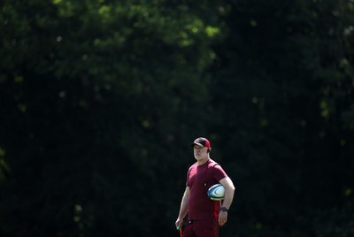 250626 - Wales Rugby Training ahead of their game against the Barbarians at Twickenham on Saturday - Steve Tandy, Head Coach during training