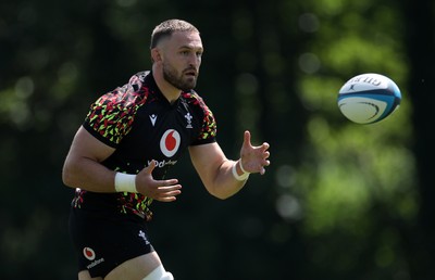 250626 - Wales Rugby Training ahead of their game against the Barbarians at Twickenham on Saturday - Harrison Keddie during training