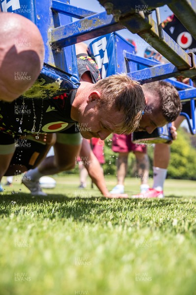 250626 - Wales Rugby Training ahead of their game against the Barbarians at Twickenham on Saturday - Dewi Lake during training