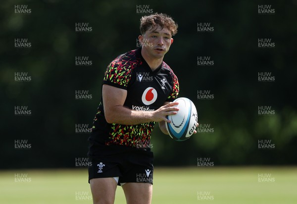 250626 - Wales Rugby Training ahead of their game against the Barbarians at Twickenham on Saturday - Dan Edwards during training