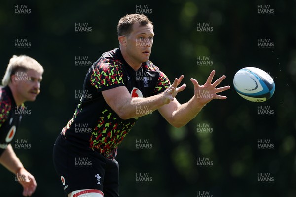 250626 - Wales Rugby Training ahead of their game against the Barbarians at Twickenham on Saturday - Ben Carter during training