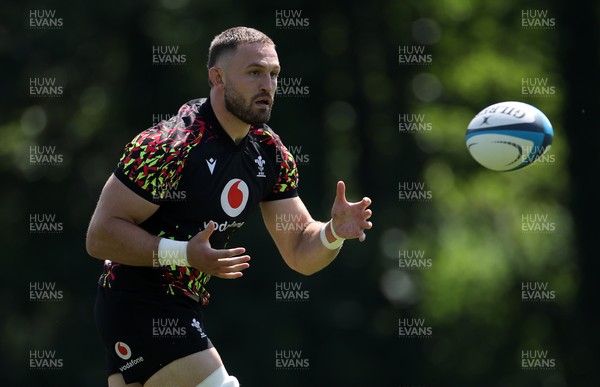 250626 - Wales Rugby Training ahead of their game against the Barbarians at Twickenham on Saturday - Harrison Keddie during training