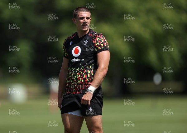 250626 - Wales Rugby Training ahead of their game against the Barbarians at Twickenham on Saturday - Joe Hawkins during training