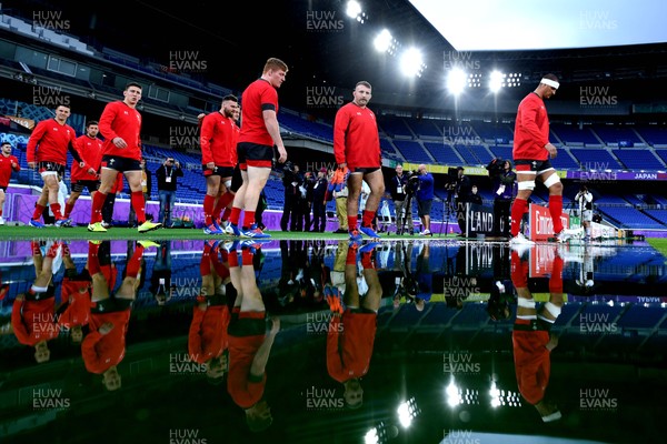 251019 - Wales Rugby Training - Wales players walk out for training