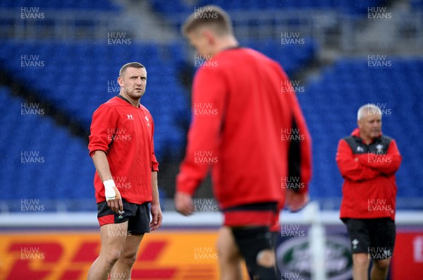 251019 - Wales Rugby Training - Hadleigh Parkes during training
