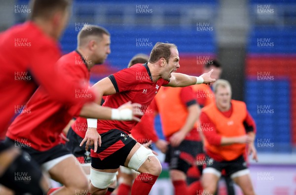 251019 - Wales Rugby Training - Alun Wyn Jones during training