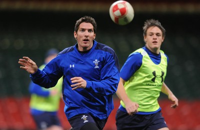 25.11.10 - Wales Rugby Training - James Hook during training. 