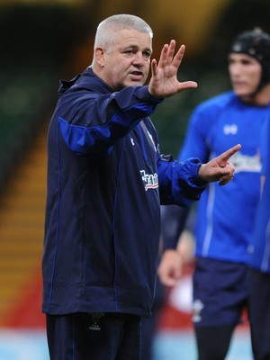 25.11.10 - Wales Rugby Training - Head coach Warren Gatland during training. 