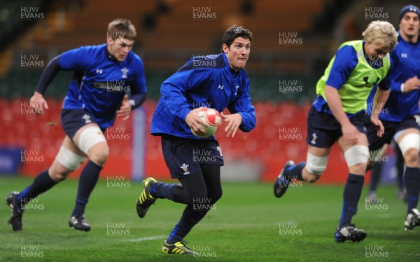 25.11.10 - Wales Rugby Training - James Hook during training. 