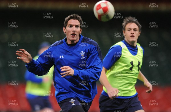 25.11.10 - Wales Rugby Training - James Hook during training. 