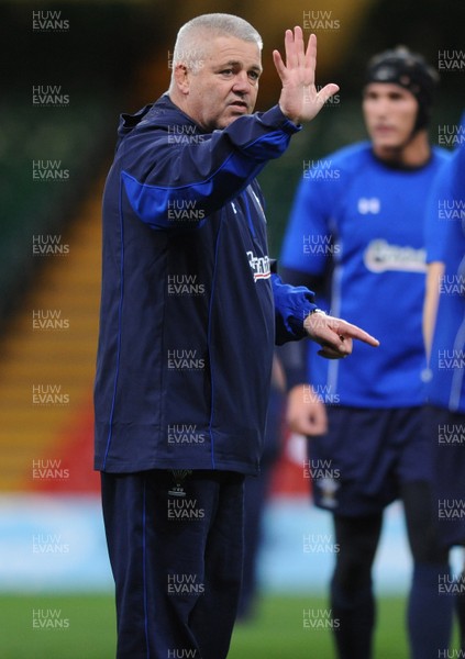 25.11.10 - Wales Rugby Training - Head coach Warren Gatland during training. 