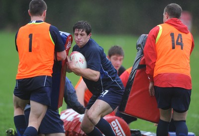 25.11.11 - Wales Rugby Training - Lloyd Williams during training. 