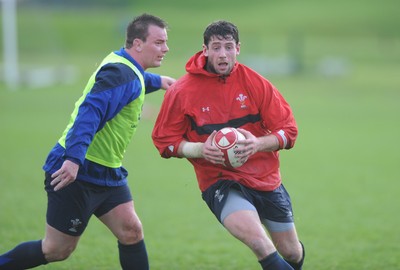 25.11.11 - Wales Rugby Training - Alex Cuthbert during training. 