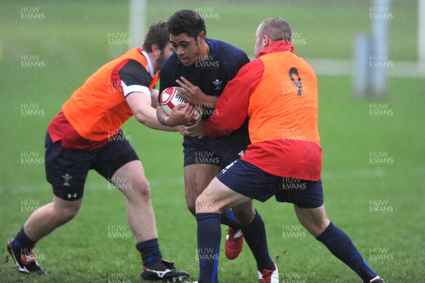 25.11.11 - Wales Rugby Training - Toby Faletau during training. 