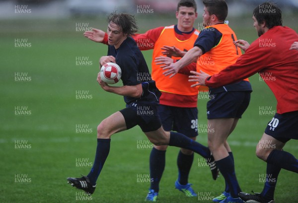 25.11.11 - Wales Rugby Training - Liam Williams during training. 