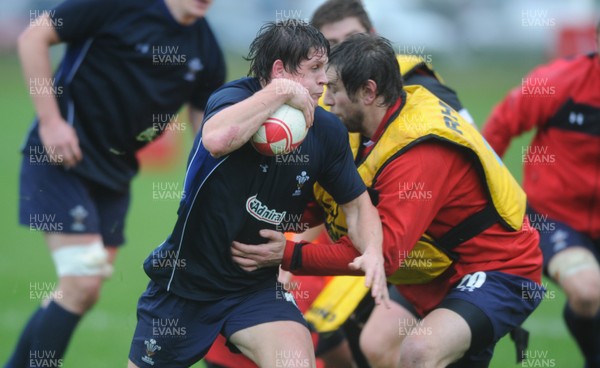 25.11.11 - Wales Rugby Training - Lloyd Williams during training. 