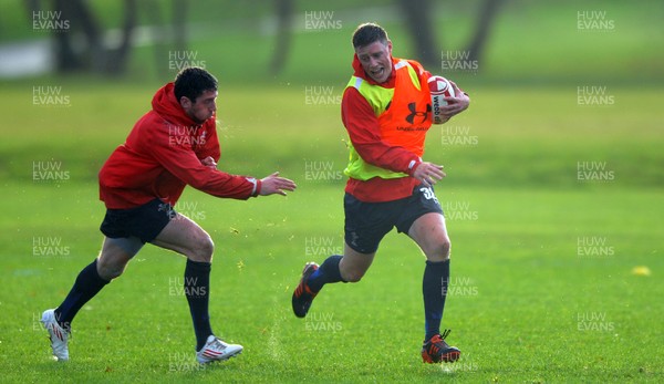 25.11.11 - Wales Rugby Training - Rhys Priestland during training. 