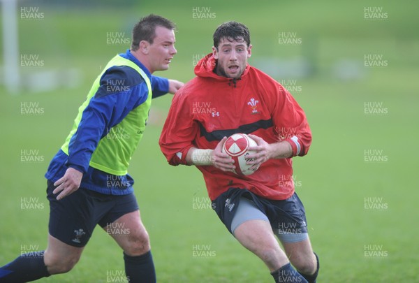 25.11.11 - Wales Rugby Training - Alex Cuthbert during training. 