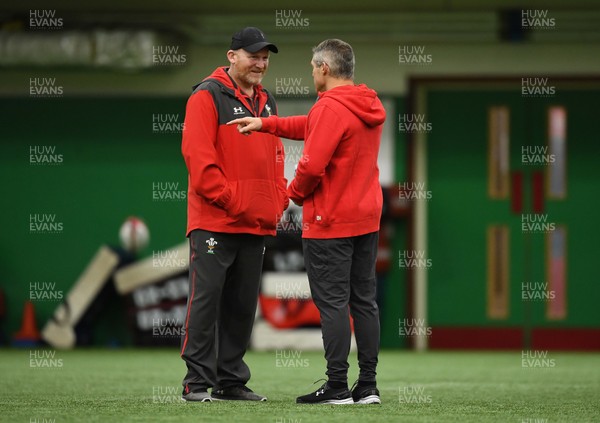 251119 - Wales Rugby Training - Neil Jenkins and Byron Hayward