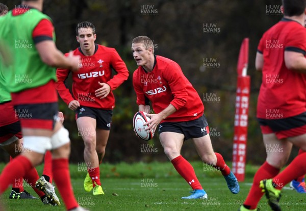 251119 - Wales Rugby Training - Johnny McNicholl