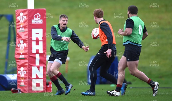 260118 - Wales Rugby Training - Gareth Anscombe during training