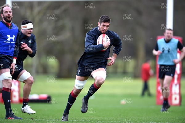 260118 - Wales Rugby Training - Justin Tipuric during training